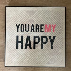 Wood Art : You Are My Happy